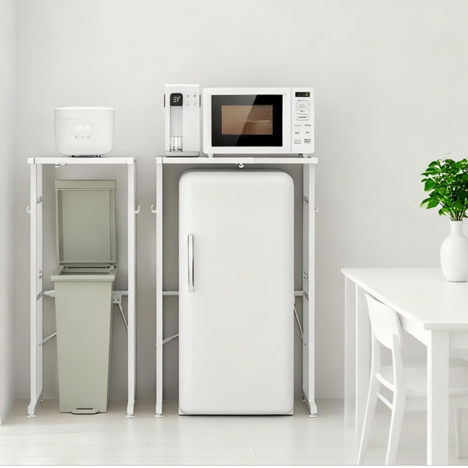 Amazon.co.jp: Holdm ゴミ箱上ラック幅伸縮 40~60×奥行40×高さ